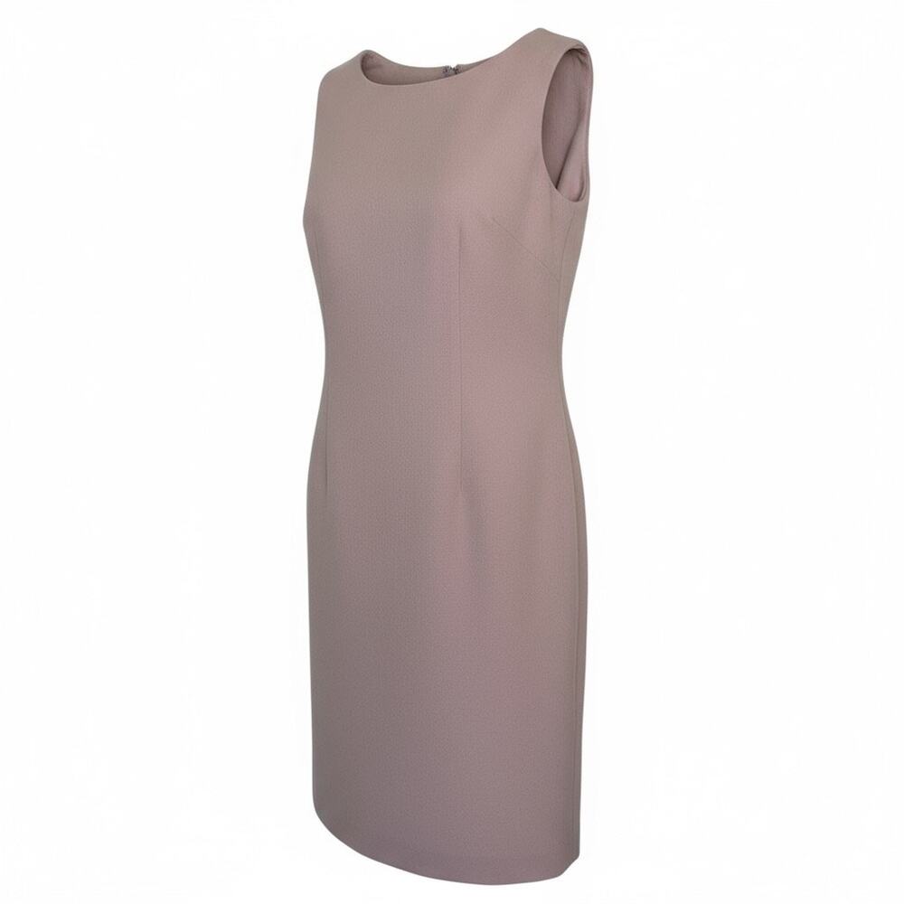Vintage Rachel Yang 90s Y2k Wool Shift Dress Sleeveless Office Purple Pink Sz 2